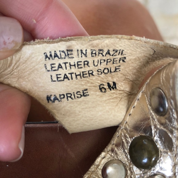 Steven by Steve Madden sandals, size 6 gold - Picture 5 of 6